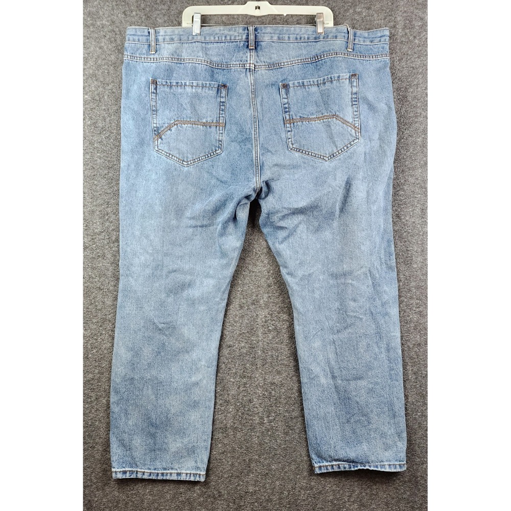 Paulo Solari Jeans Mens 48x30 Light Blue Excellent Modern Fit Straight Leg Denim - Picture 2 of 5